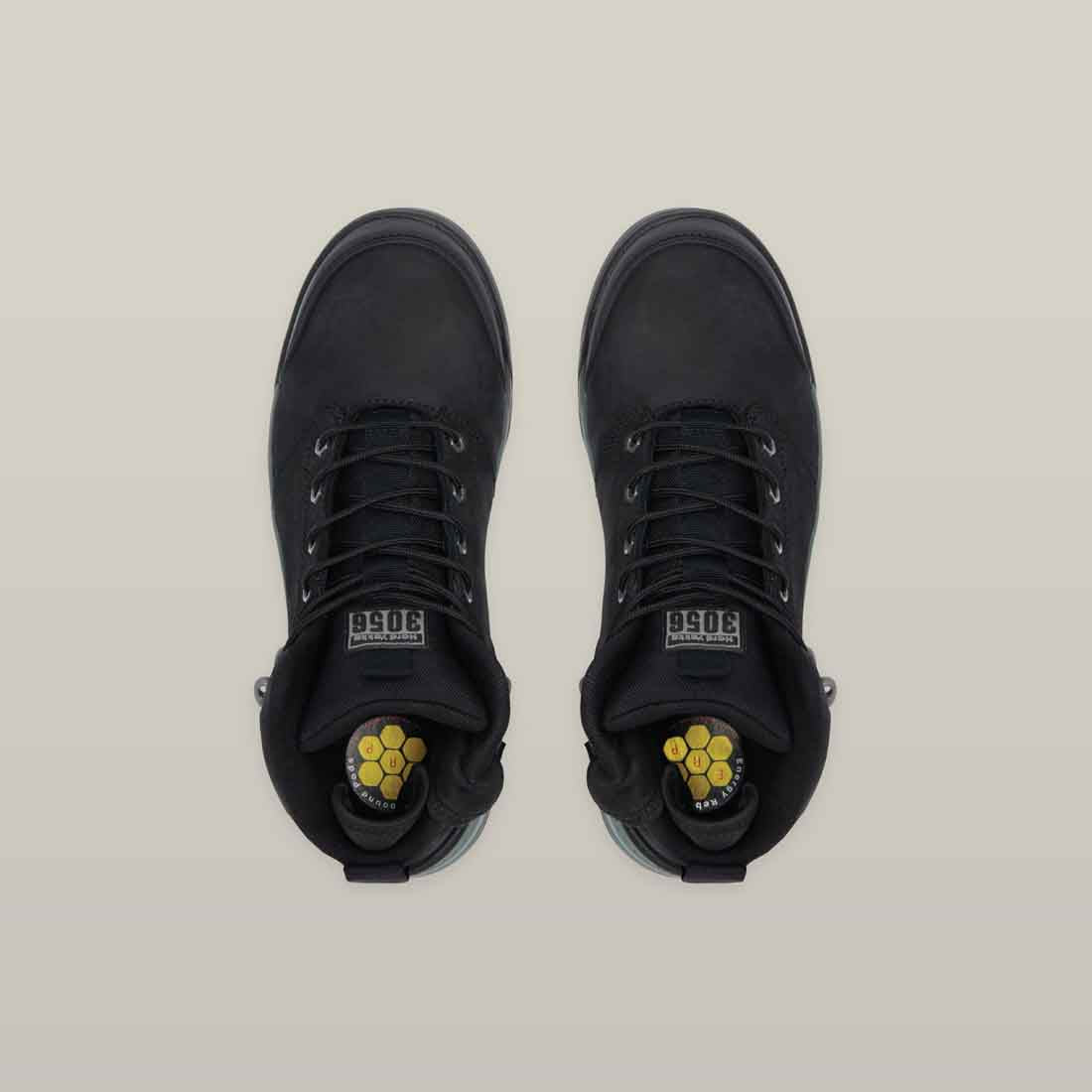 Hard Yakka 3056 Men's Safety Boots in Black | Men's Black Safety Boots