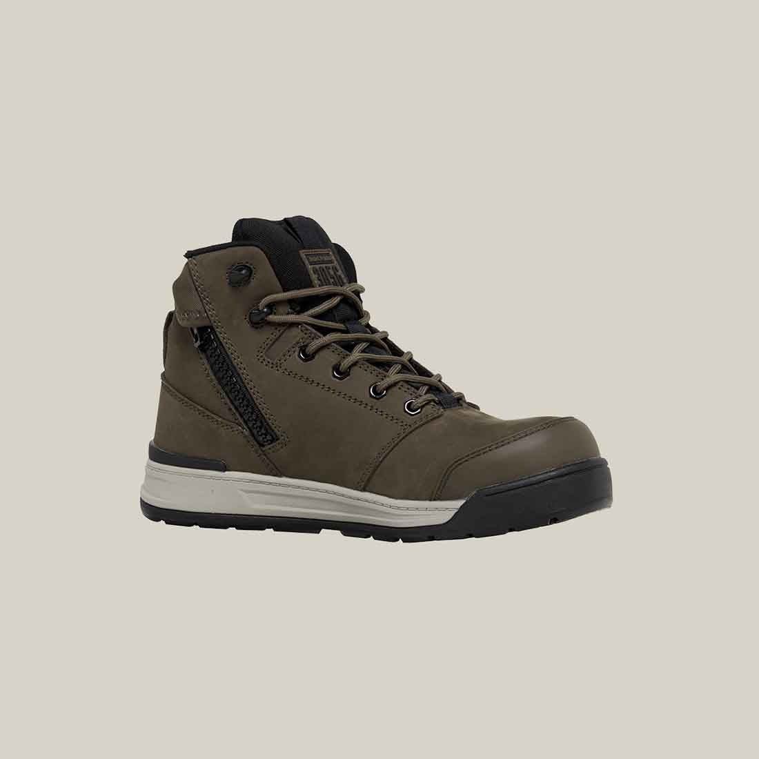 Hard Yakka 3056 Men's Safety Boots in Cedar | Men's Dark Green Safety Boots