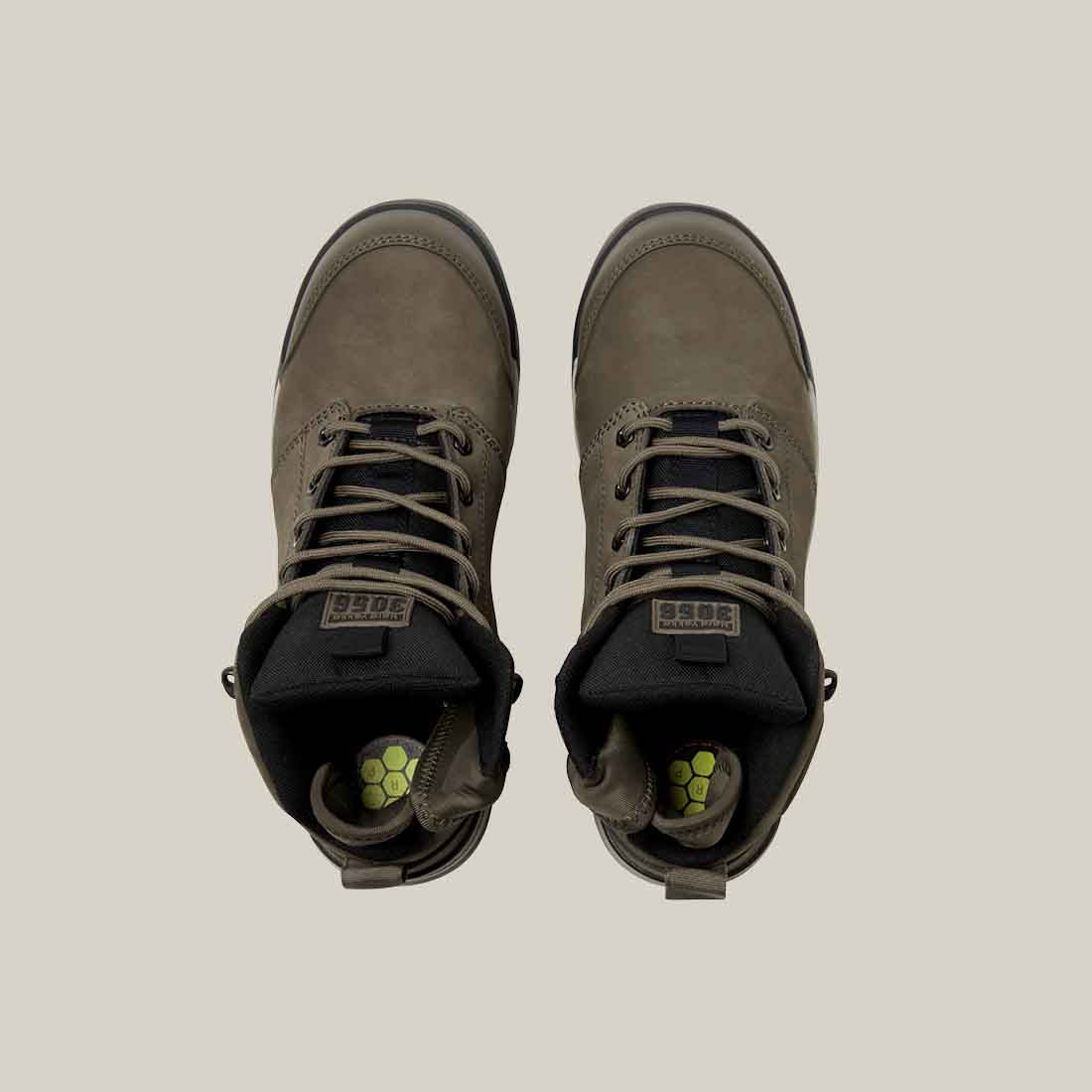 Hard Yakka 3056 Men's Safety Boots in Cedar | Men's Dark Green Safety Boots