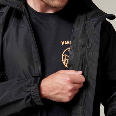 Hard Yakka Men's Orbit Waterproof Jacket Black