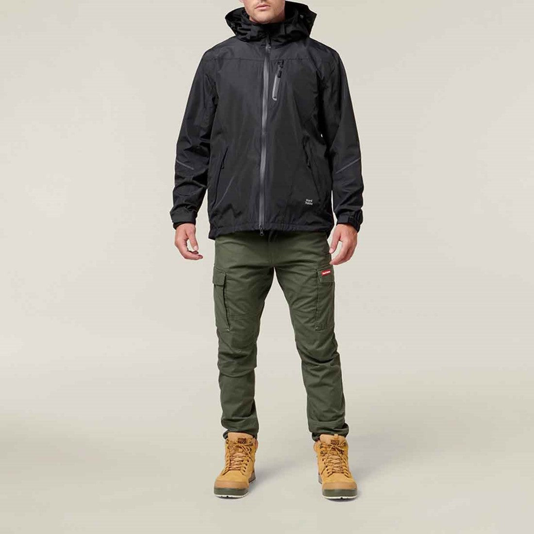 Hard Yakka Men's Orbit Waterproof Jacket Black
