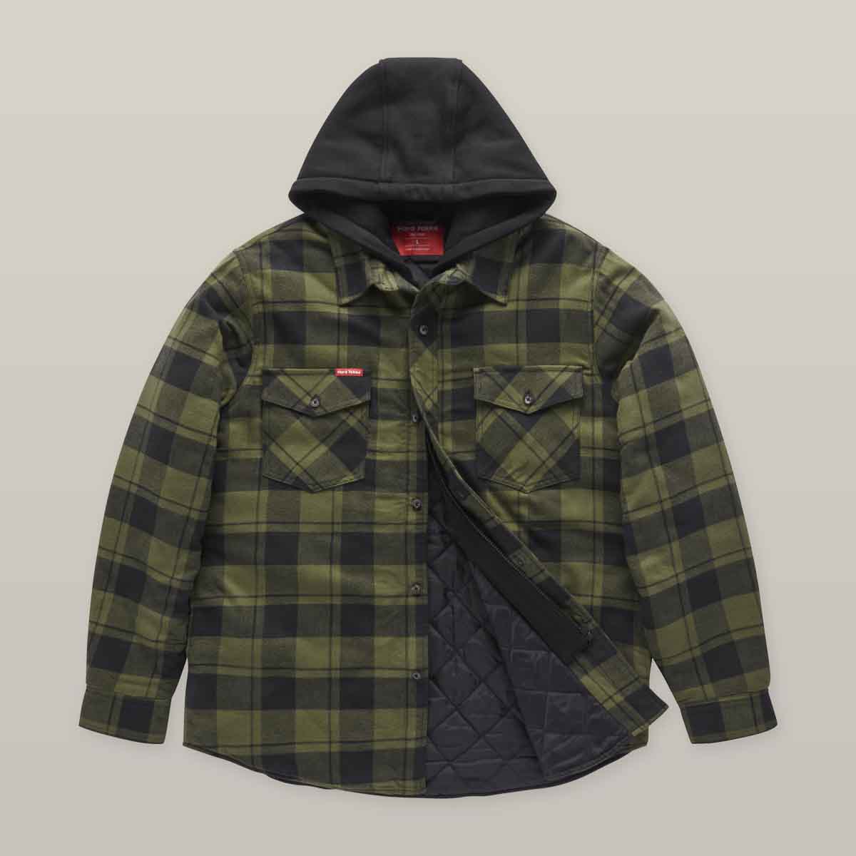 Hard Yakka Fern Quilted Shacket | Men&