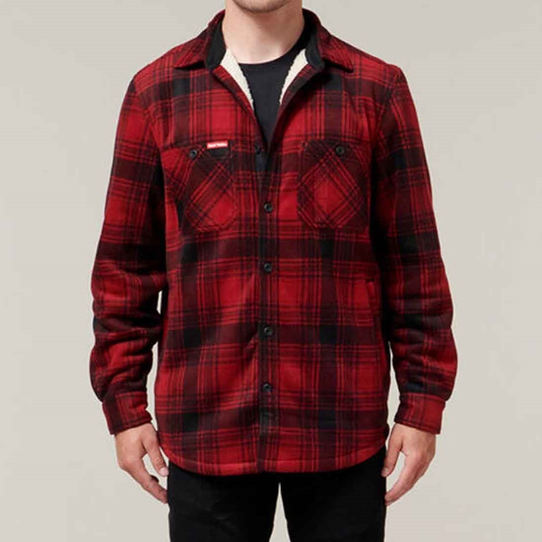 Hard Yakka Men's Sherpa Jacket Red
