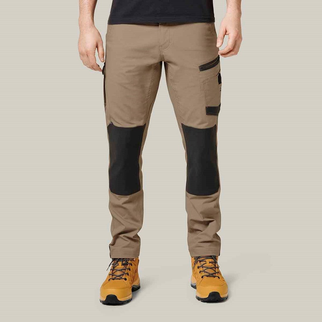 Hard Yakka Men's Raptor Active Work Trousers Desert