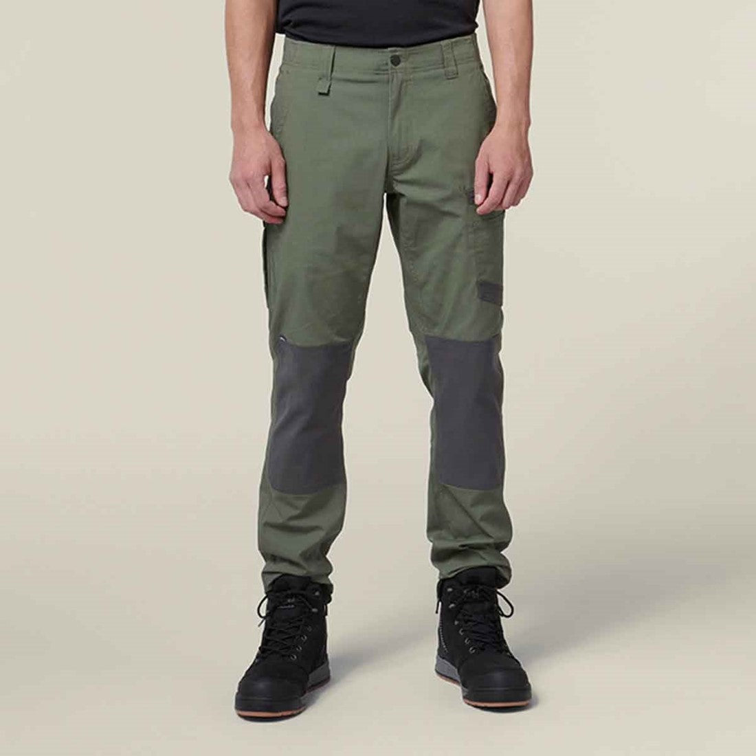 Hard Yakka Men's Raptor Active Work Trousers Military Green