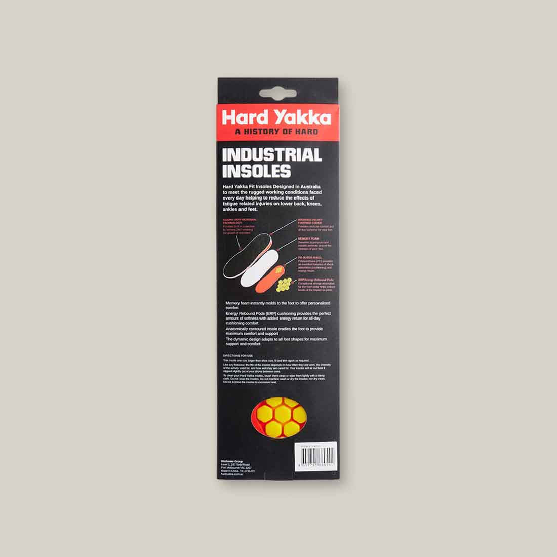 Hard Yakka Insoles in Black | Men&