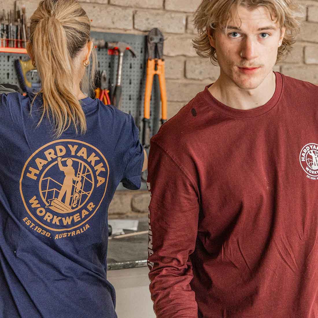 Hard Yakka Heritage Navy T-Shirt | Men&