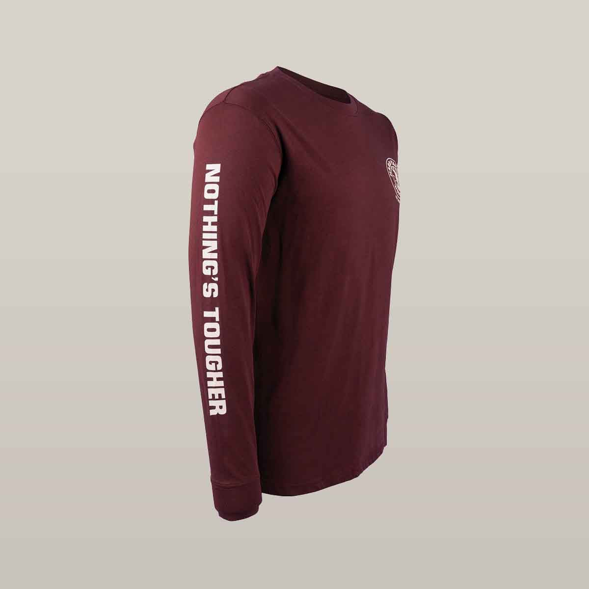Hard Yakka Heritage Long Sleeve Red T-Shirt | Men&