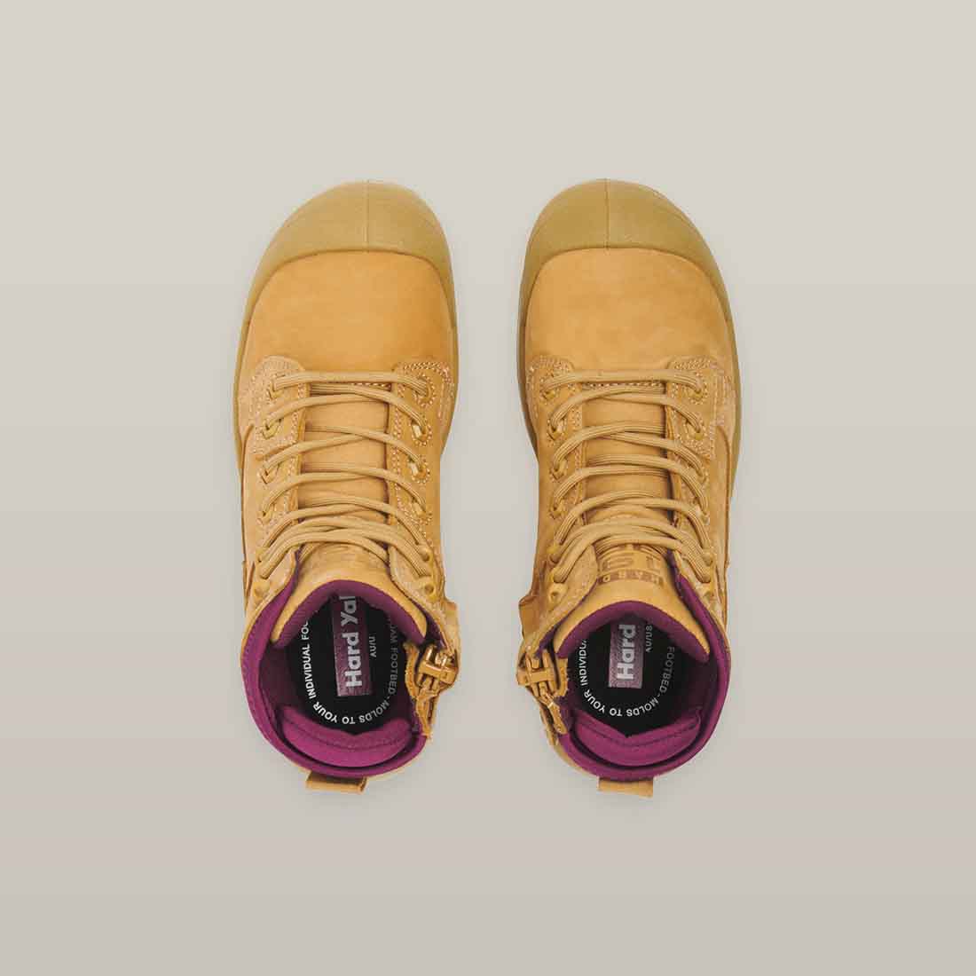 Hard Yakka Women's Legend Safety Boots in Light Tan | Tan Safety Boots for Women