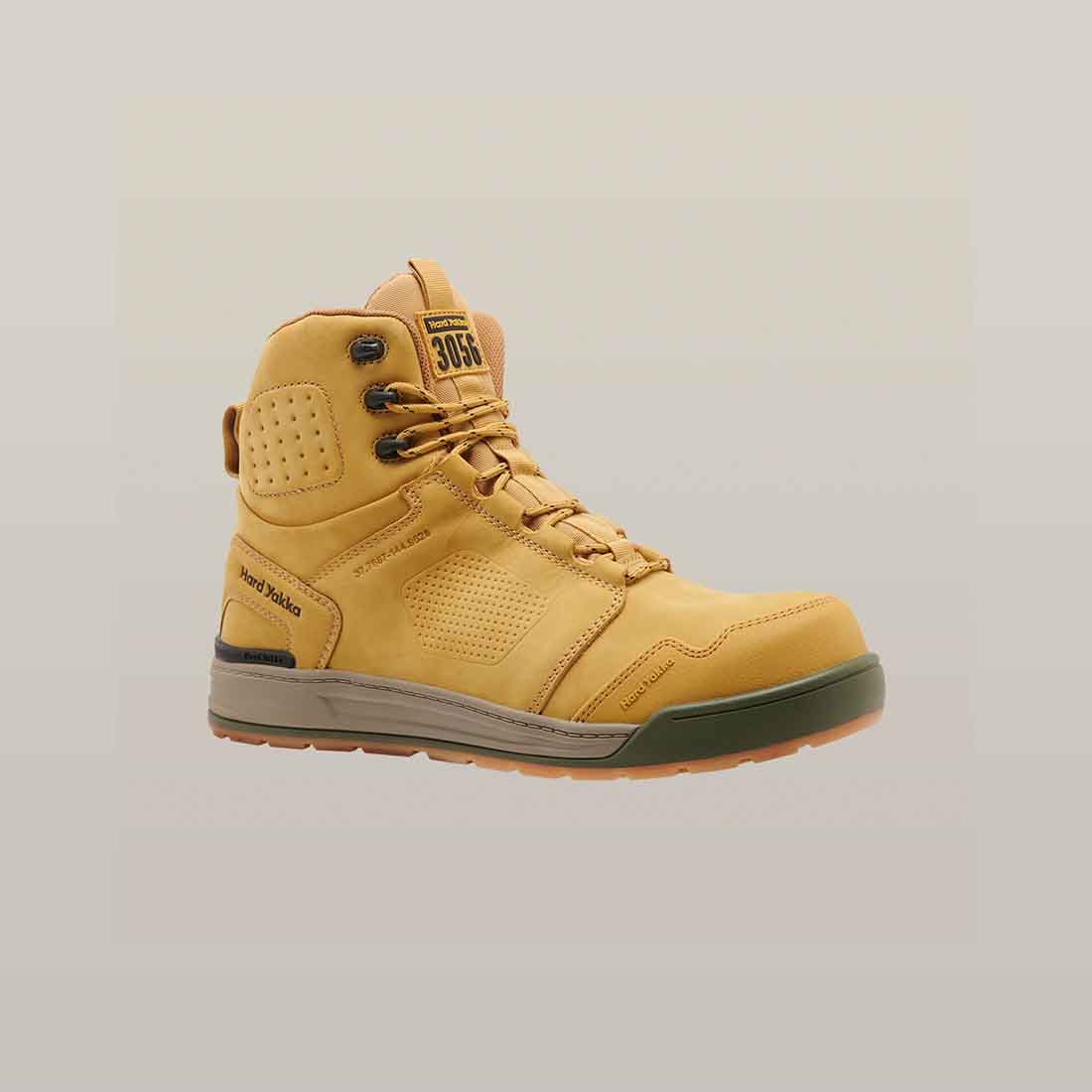 Hard Yakka 3056 S7S Men's Safety Boots in Wheat | Men's Tan Safety Boots