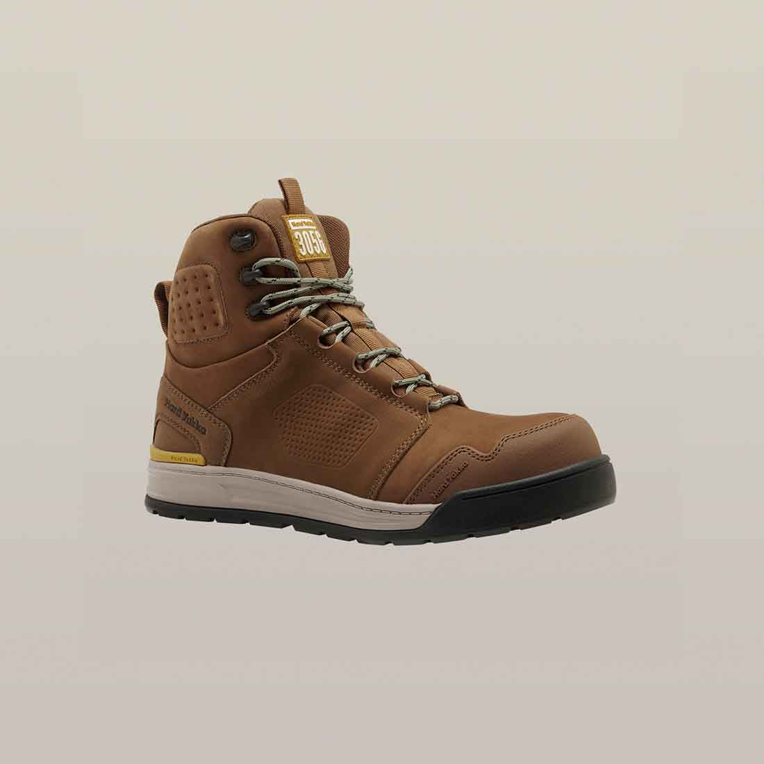 Hard Yakka 3056 S7S Men's Safety Boots in Tobacco | Men's Brown Safety Boots