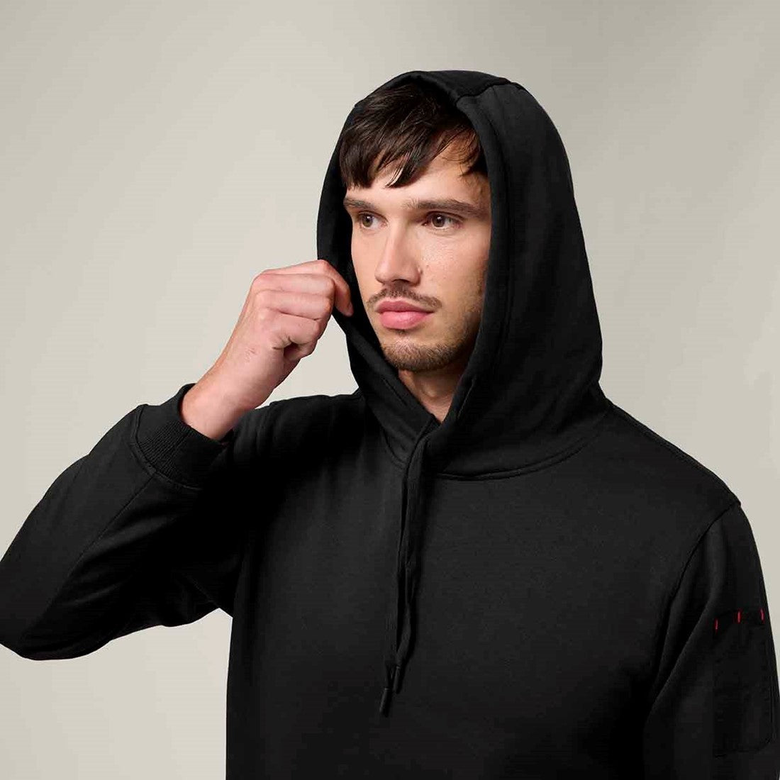 Hard Yakka Men's Brushed Fleece Hoodie Black