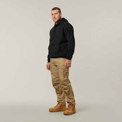 Hard Yakka Men's Brushed Fleece Hoodie Black