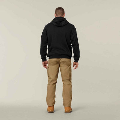 Hard Yakka Men's Brushed Fleece Hoodie Black