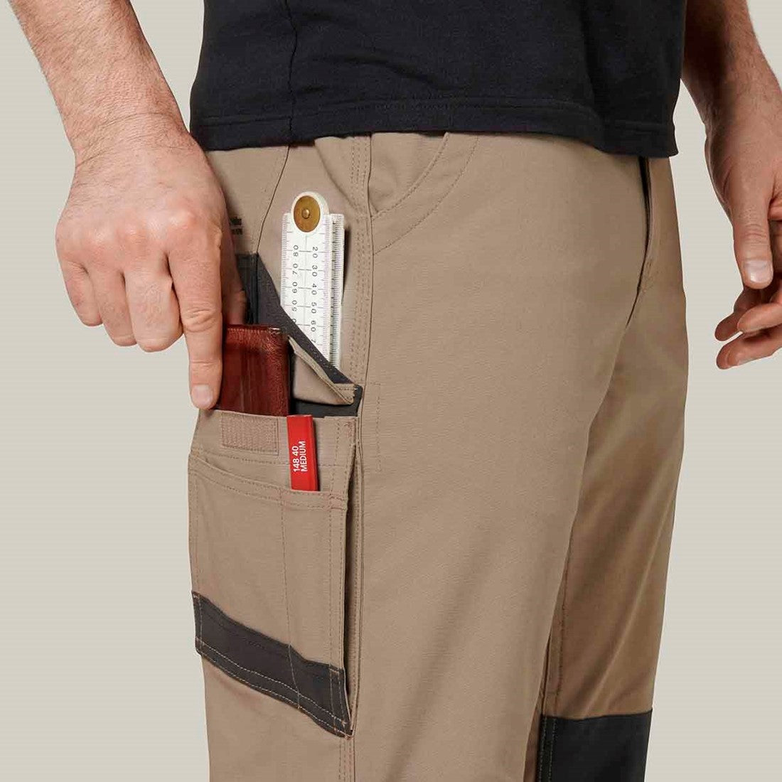 Hard Yakka Men's Raptor Active Work Trousers Desert