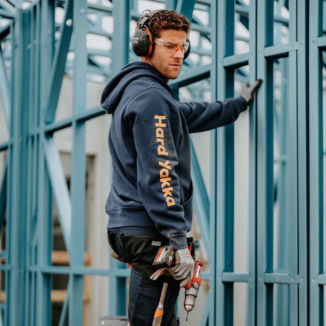 Hard Yakka Men's Heritage Icon Hoodie Navy