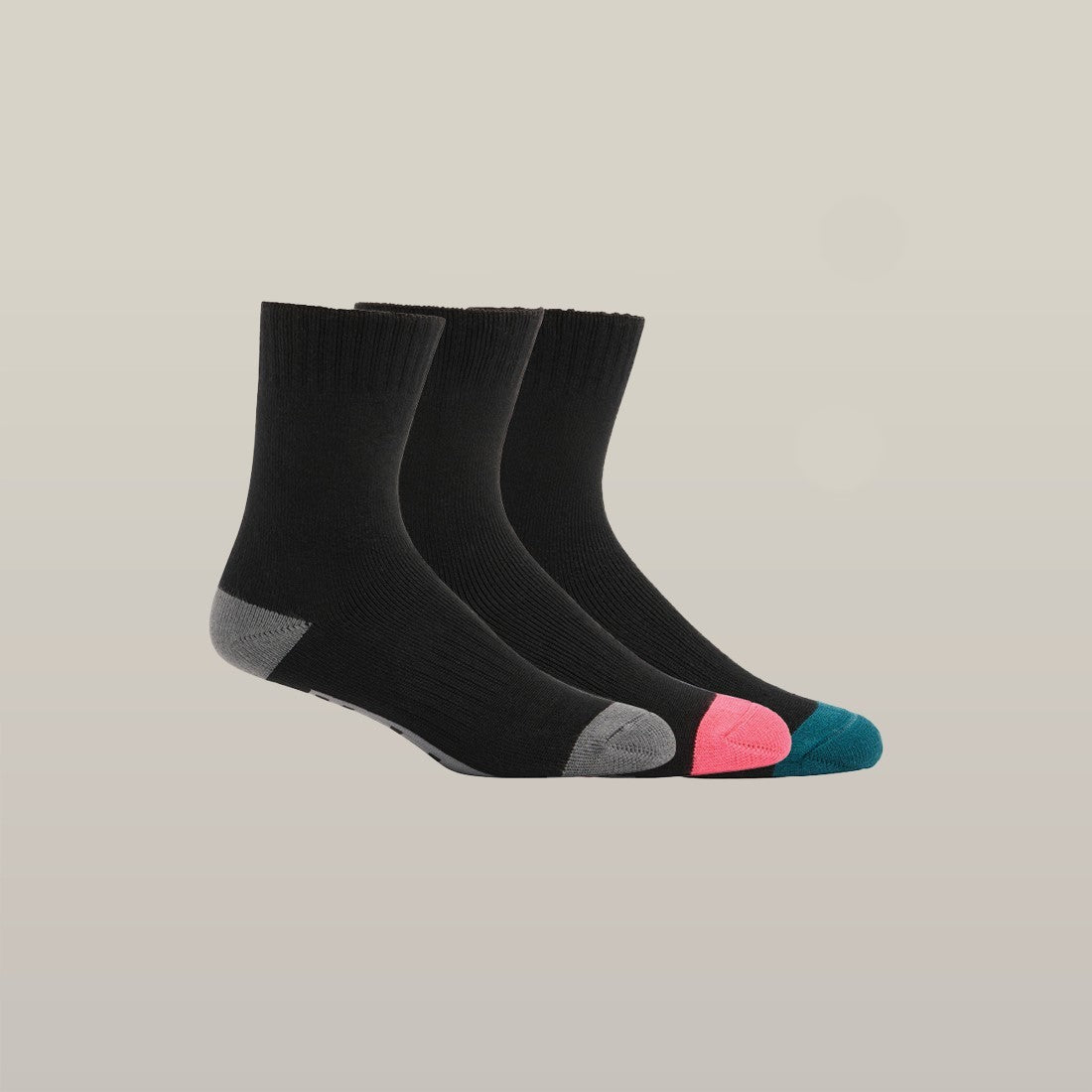 Hard Yakka Women's Bamboo Crew Socks Multicoloured