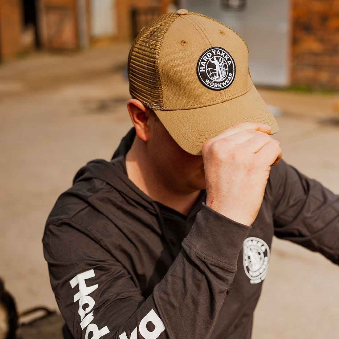 Hard Yakka Unisex Heritage Trucker Baseball Cap Whiskey